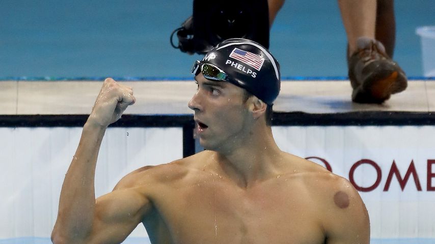 Michael Phelps nach einem Schwimm-Wettkampf bei Olympia 2016