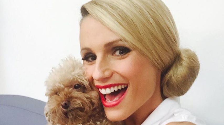 Michelle Hunziker mit Hündchen Lilly