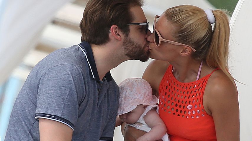 Michelle Hunziker, Tomaso Trussardi und Celeste Trussardi