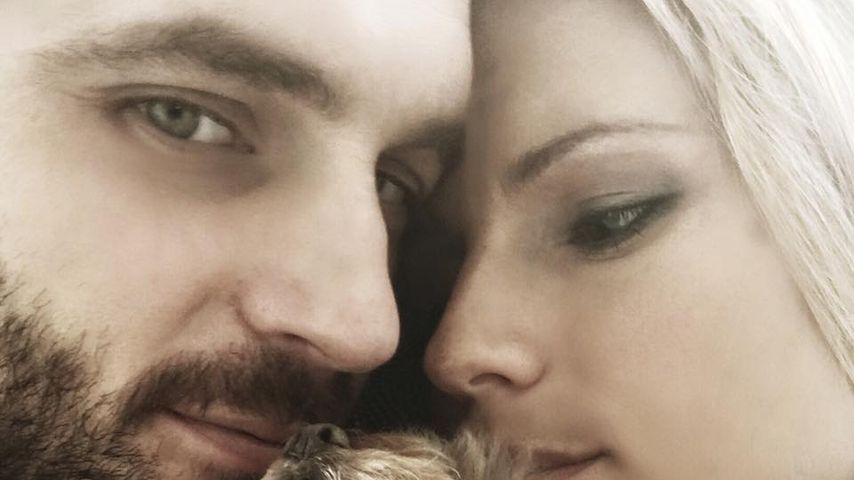 Michelle Hunziker mit Ehemann Tomaso und Hündin Lilly