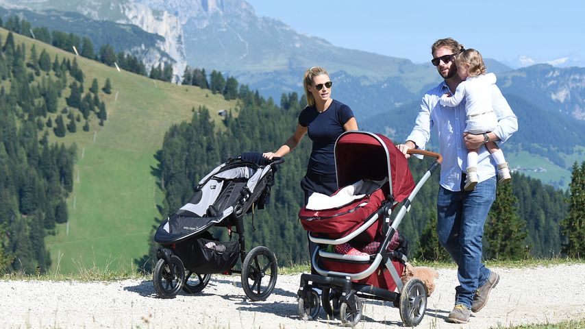 Michelle Hunziker, Tomaso Trussardi und Sole Trussardi