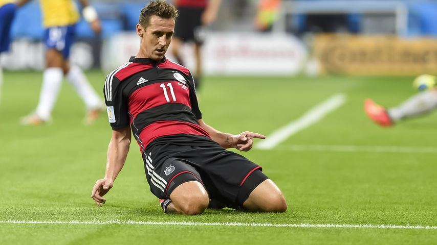 Miroslav Klose nach seinem Halbfinal-Tor gegen Brasilien bei der WM 2104