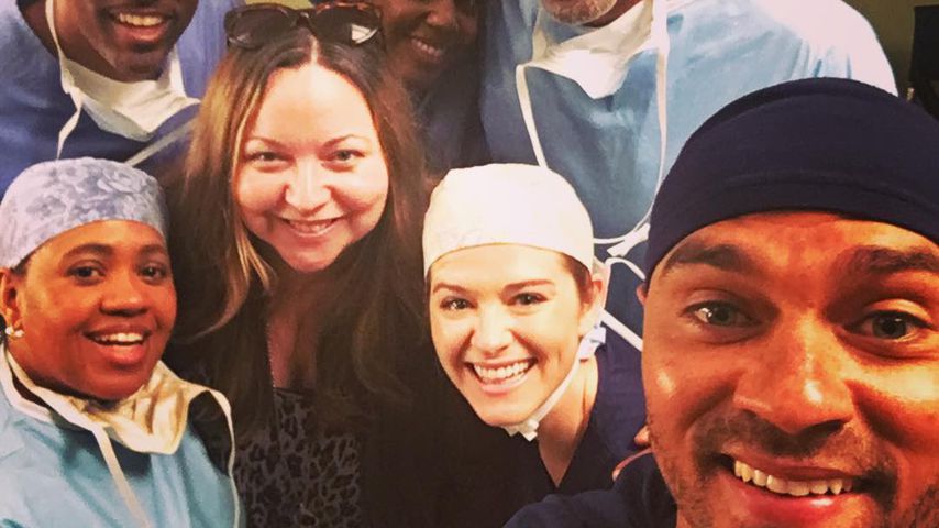 Mitglieder des "Grey's Anatomy"-Casts beim Dreh
