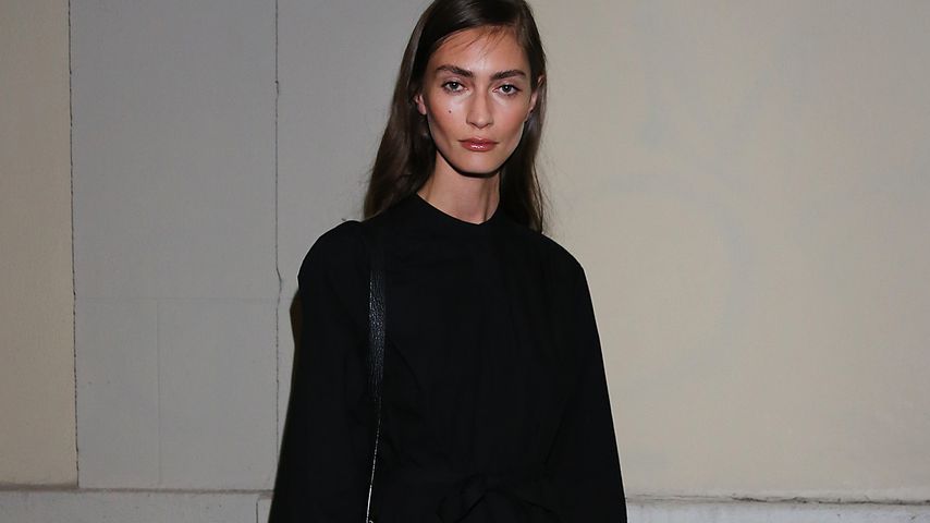 Model Marine Deleeuw bei der Mailand Fashion Week 2016