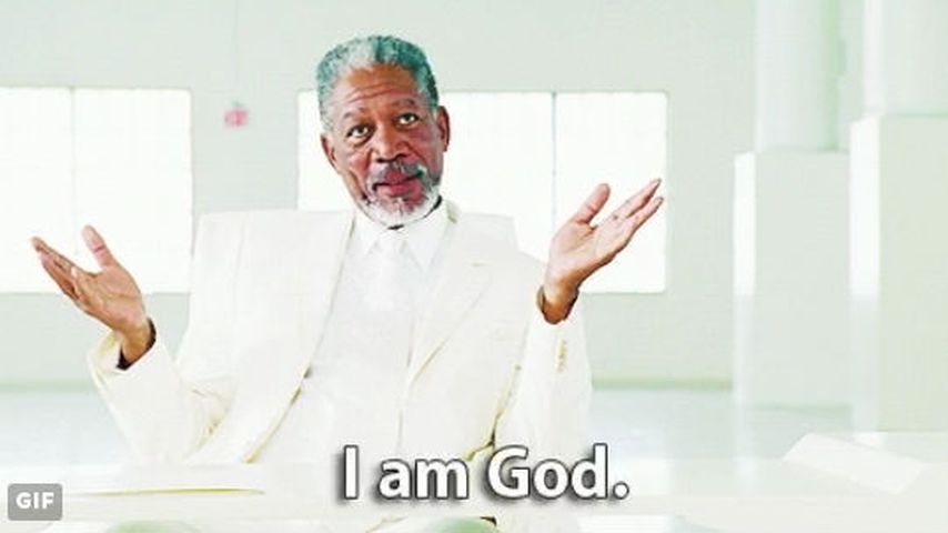 Morgan Freeman als Gott in Bruce Allmächtig