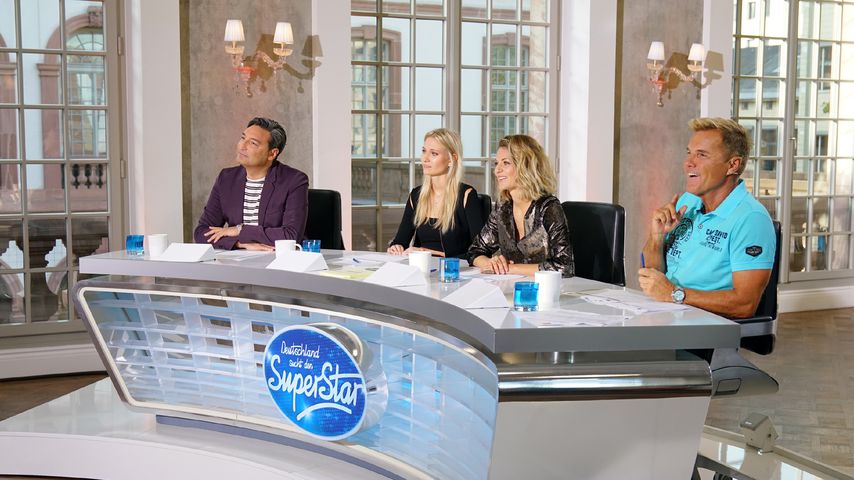 Mousse T., Carolin Niemczyk, Ella Endlich und Dieter Bohlen bei DSDS 2018