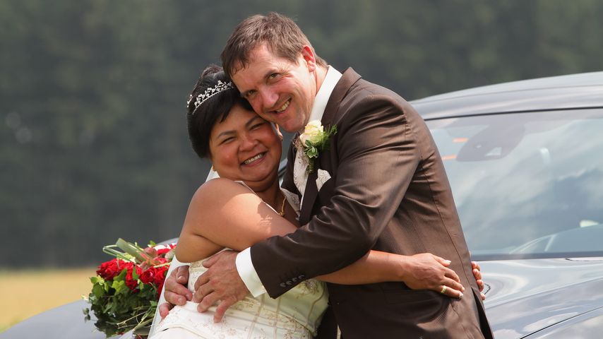 Narumol und Josef an ihrer Hochzeit
