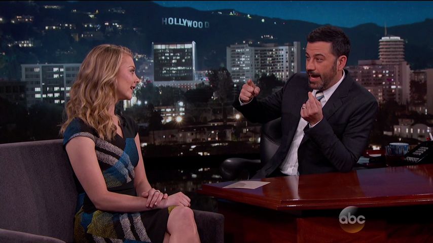 Jimmy Kimmel und Natalie Dormer
