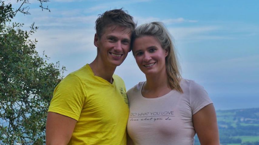 Rodlerin Natalie Geisenberger mit ihrem Freund Markus Scheer