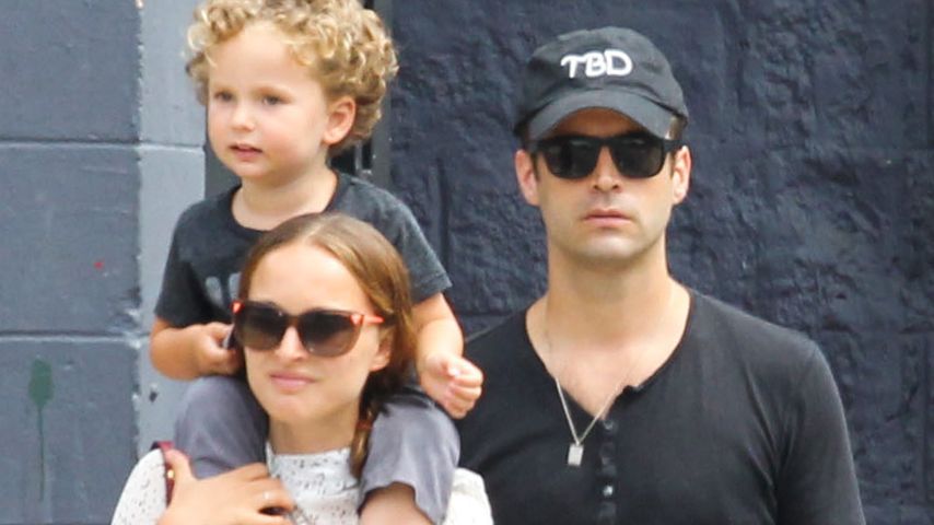 Natalie Portman mit Benjamin Millepied und Söhnchen Aleph