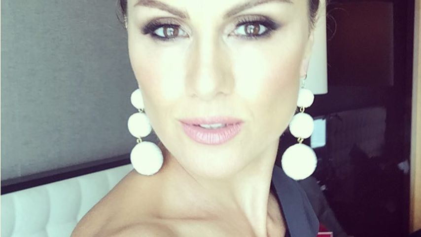 Nazan Eckes backstage bei ihrem ersten "Das Supertalent"-Dreh