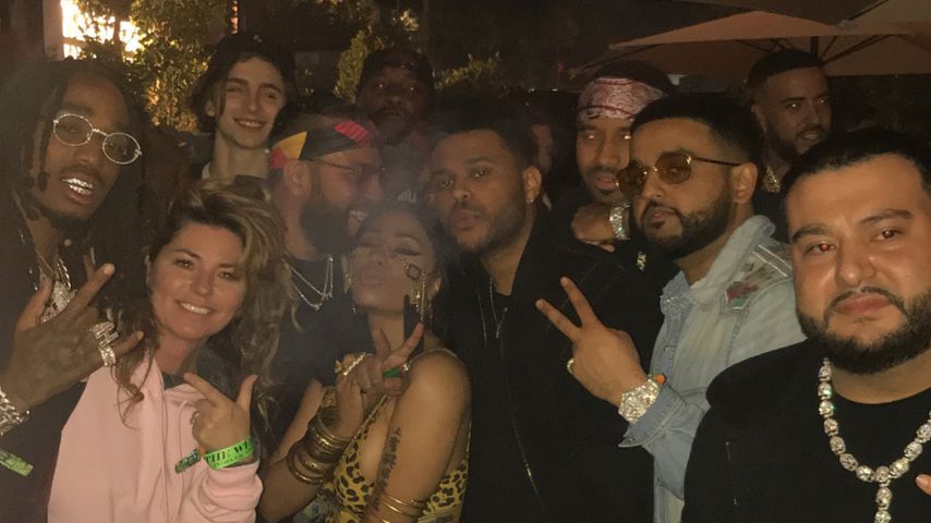 Shania Twain und Nicki Minaj mit Freunden beim Coachella-Festival 2018