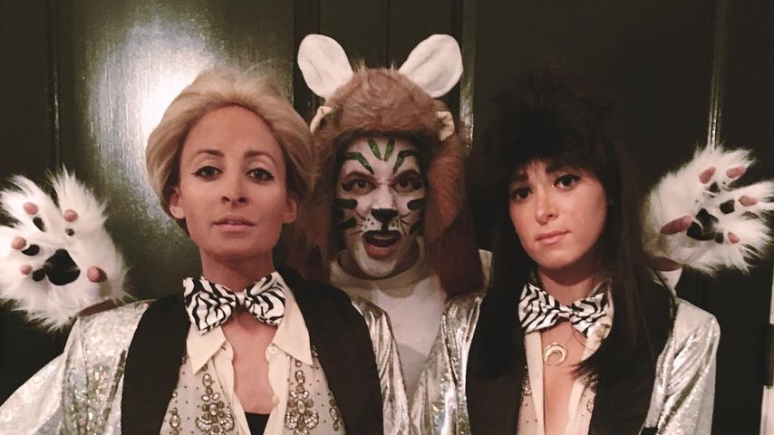 Nicole Richie verkleidet als Siegfried Fischbacher