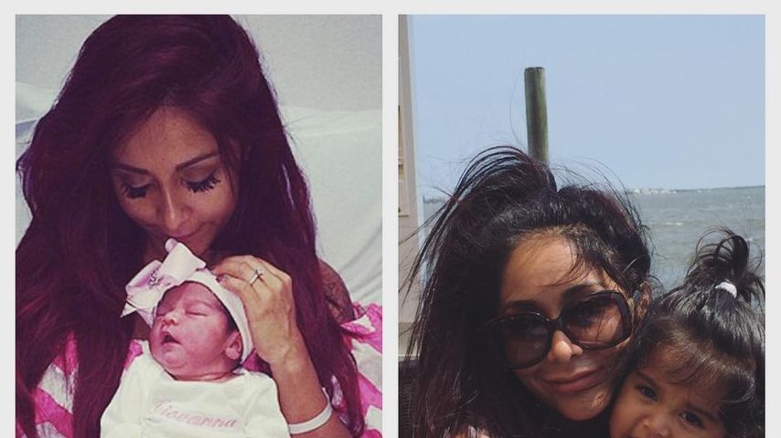 Nicole "Snooki" Polizzi mit ihrer Tochter Giovanna