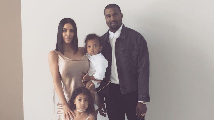 Kim Kardashian, North West, Saint West und Kanye West