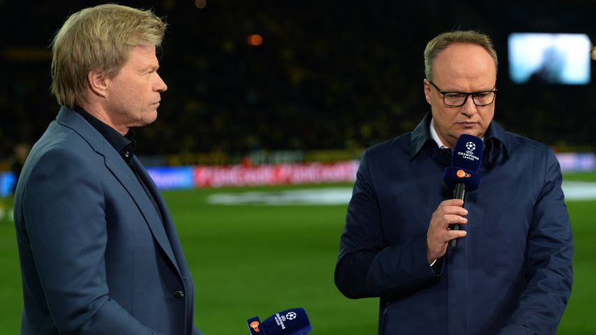 Oliver Kahn und Oliver Welke als Moderatoren beim Champions League Finale 2014