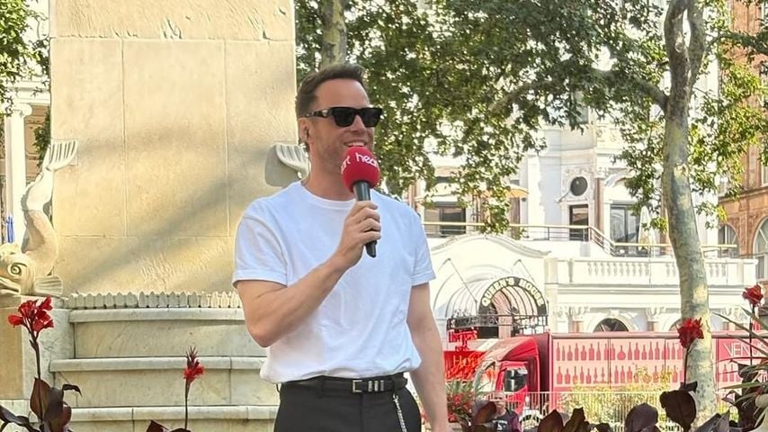 Olly Murs verliert eine Wette in London, Juli 2025