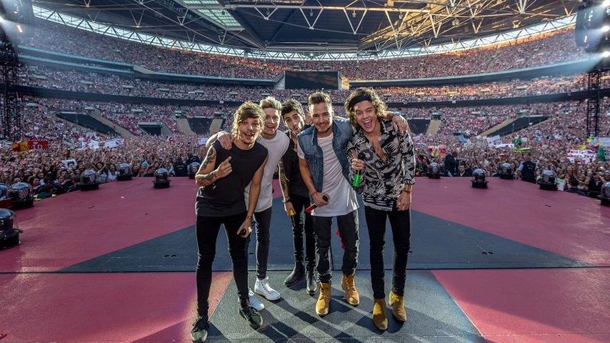 One Direction mit Zayn bei einem Konzert