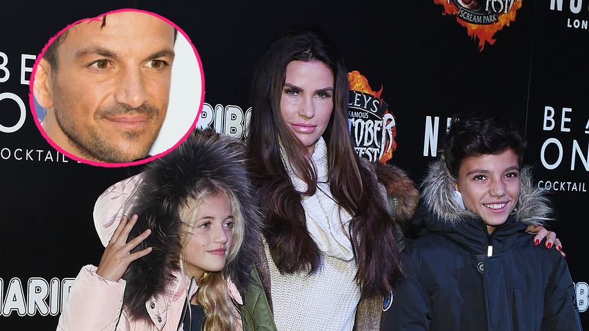 Peter Andre und Katie Price mit den gemeinsamen Kindern Princess und Junior