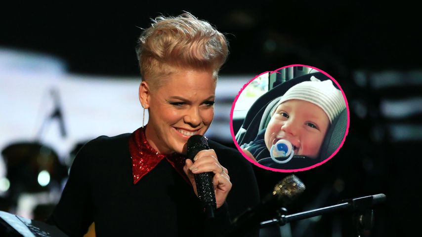 Multitask-Mama Pink: Lach-Anfall mit Baby trotz Tour-Stress!