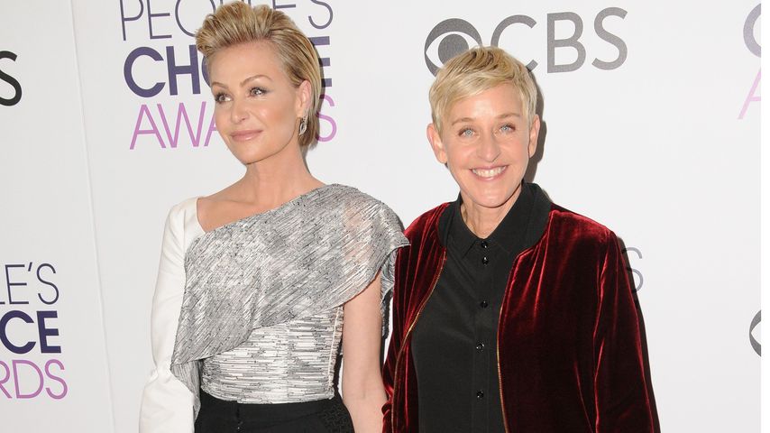 Portia de Rossi und Ellen DeGeneres bei den People's Choice Awards 2017