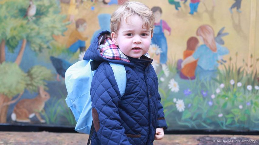 Prinz George an seinem ersten Kindergarten Tag
