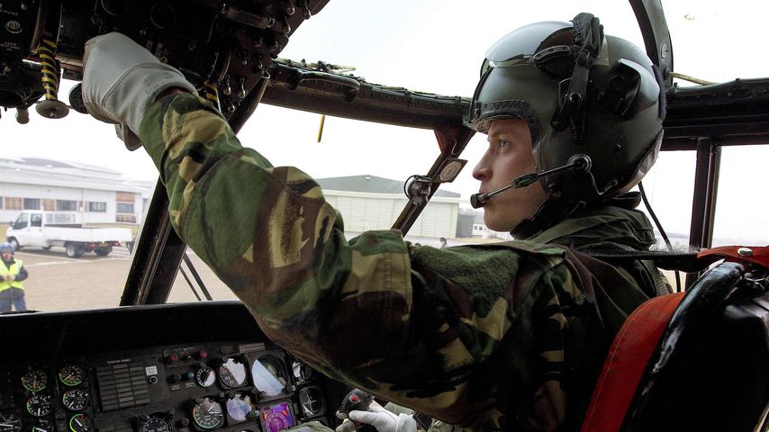 Prinz William beim Flugtraining der britischen Air Force 2011