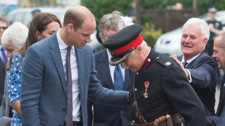 Prinz William und Vize Lord Lieutenant of Essex Jonathon Douglas-Hughes