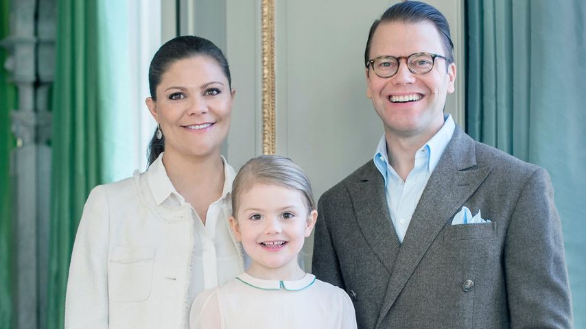Prinzessin Estelle von Schweden, Prinzessin Victoria von Schweden und Prinz Daniel von Schweden