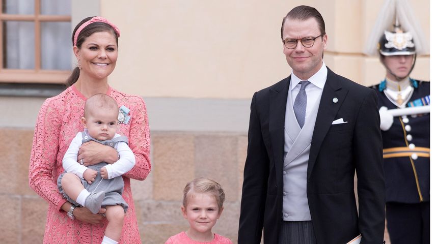 Prinzessin Victoria und Prinz Daniel mit ihren Kindern Prinz Oscar und Prinzessin Estelle