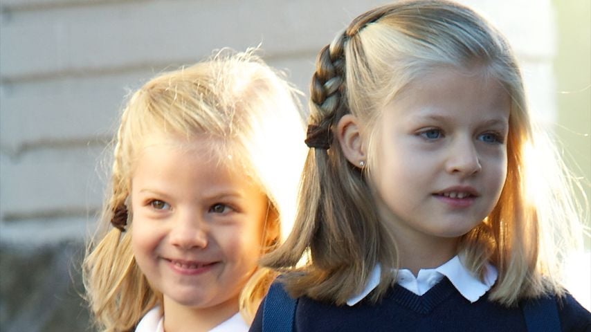 Die Prinzessinnen Sofia und Leonor von Spanien