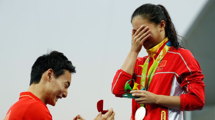 Qin Kai macht He Zi einen Heiratsantrag bei Olympia 2016 in Rio