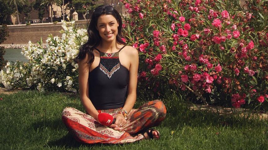 ProSieben-Moderatorin Rebecca Mir für "Taff" auf Mallorca