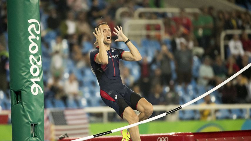 Renaud Lavillenie beim Stabhochsprungfinale von Olympia 2016