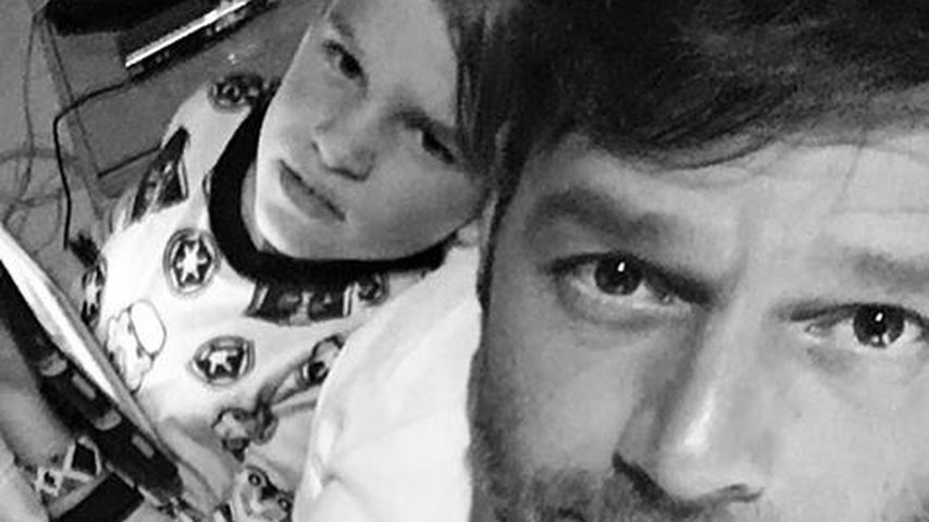 Sänger Ricky Martin mit seinem Sohn