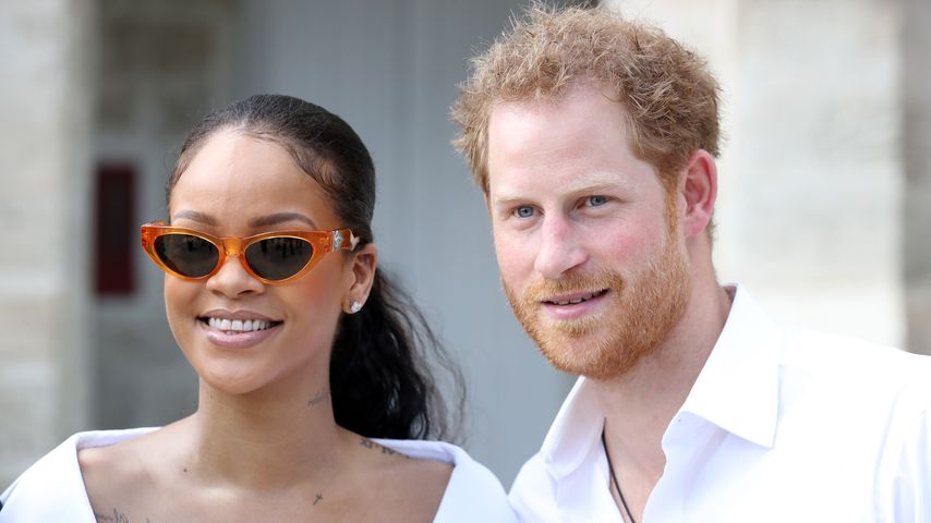 Rihanna und Prinz Harry bei einem HIV Test im Rahmen der Man Aware Veranstaltung in Bridgetown