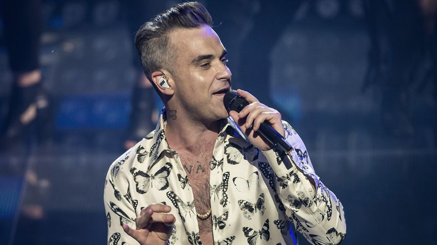 Robbie Williams bei einem Konzert in London 2016