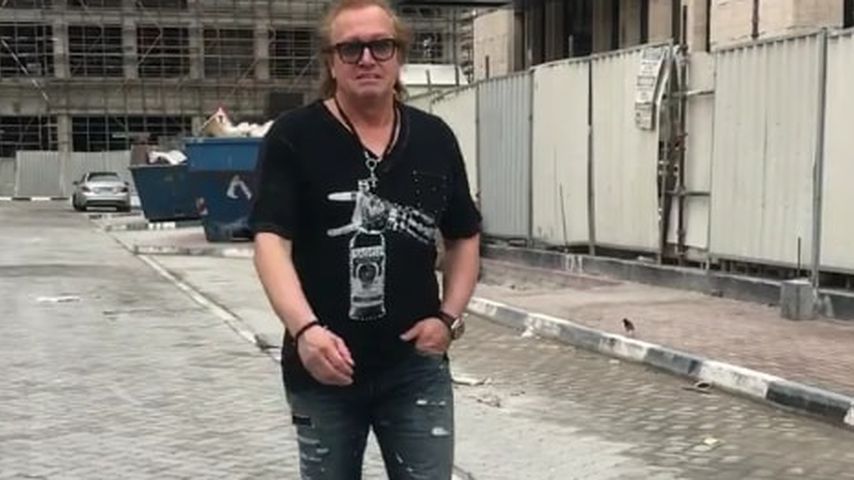 Robert Geiss auf einer Baustelle in Dubai