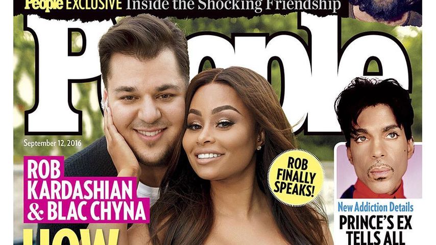 Robert Kardashian und Blac Chyna auf dem "People"-Magazine