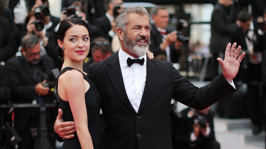 Rosalind Ross und Mel Gibson bei den Filmfestspielen in Cannes