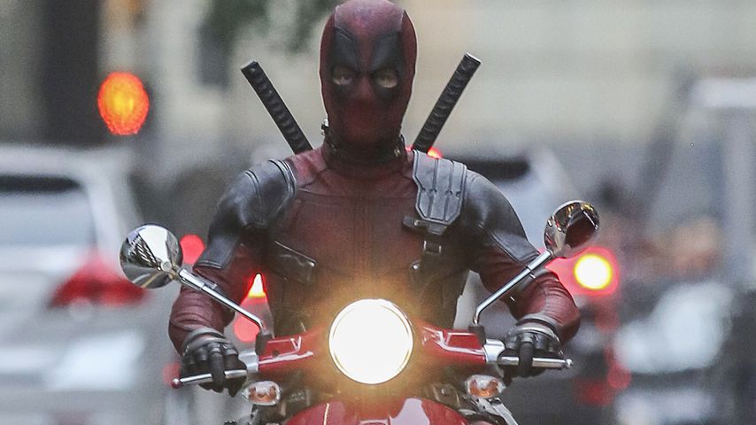 Ryan Reynolds bei den Dreharbeiten zu "Deadpool 2"
