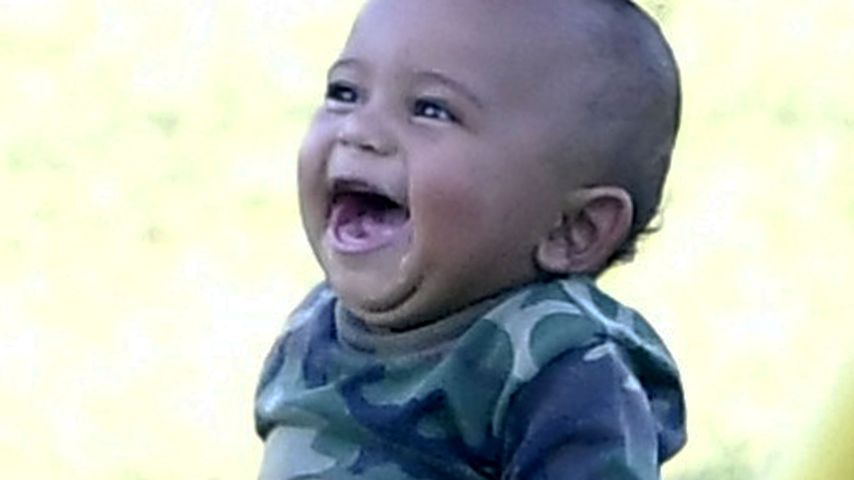 Saint West im Central Park in New York City