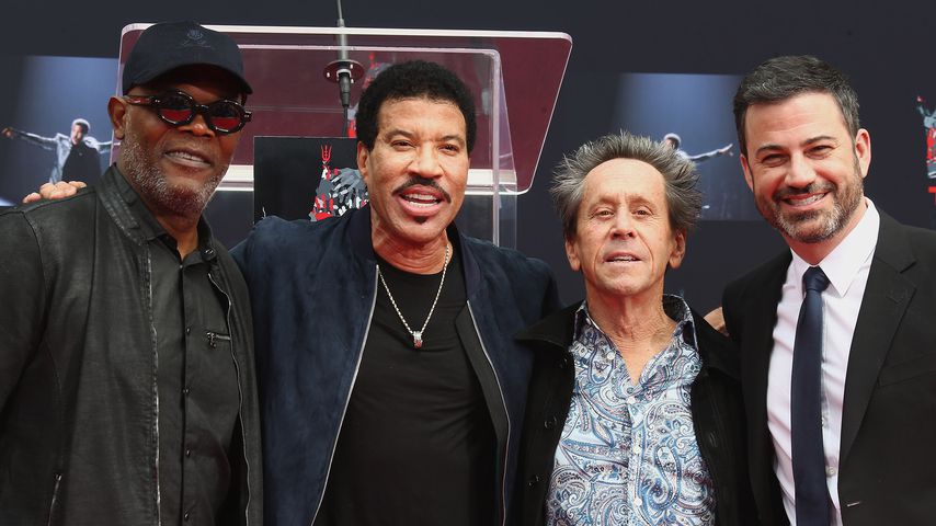 Samuel L. Jackson, Lionel Richie, Brian Grazer und Jimmy Kimmel in Hollywood