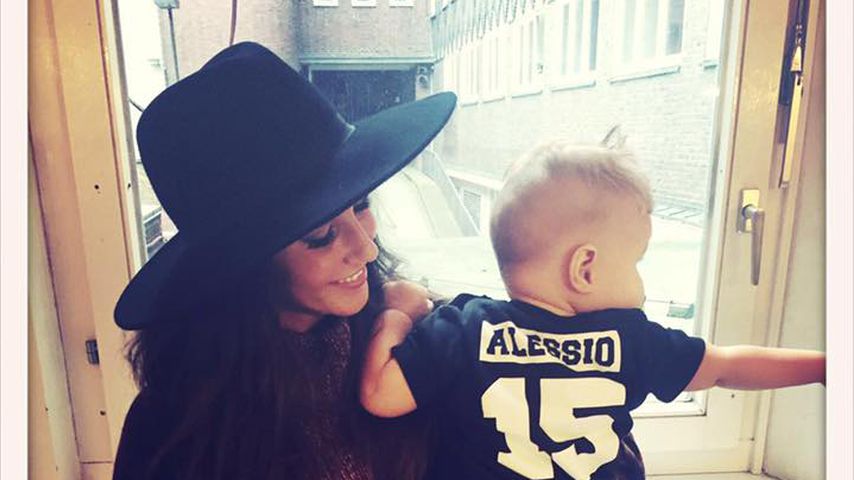 Sarah Lombardi mit Sohn Alessio