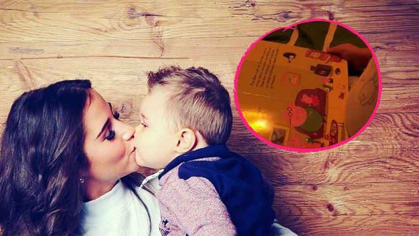 Mini-Leseratte: Alessio Lombardi im zuckersüßen Bücherfieber