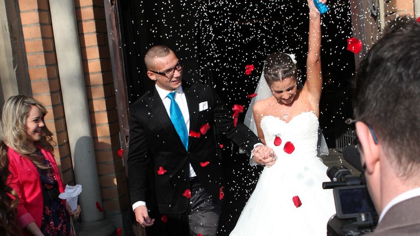 Pietro und Sarah Lombardi im März 2013 bei ihrer Hochzeit