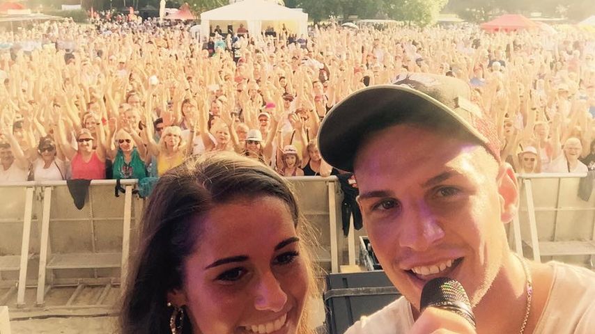 Sarah und Pietro Lombardi beim Konzert in Angermünde