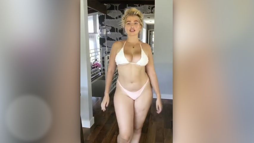 Mega-selbstbewusst! Sarina Nowak beim Curvy-Catwalk-Training