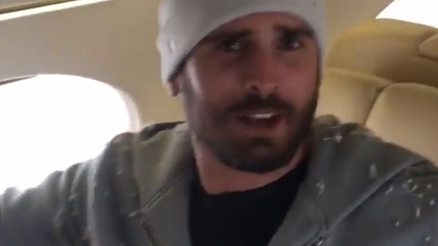 Scott Disick im Privatjet