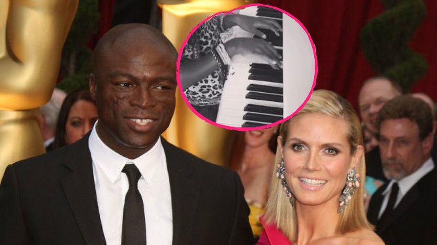 Duett mit Papa: Hier musiziert Heidi Klums Tochter mit Seal